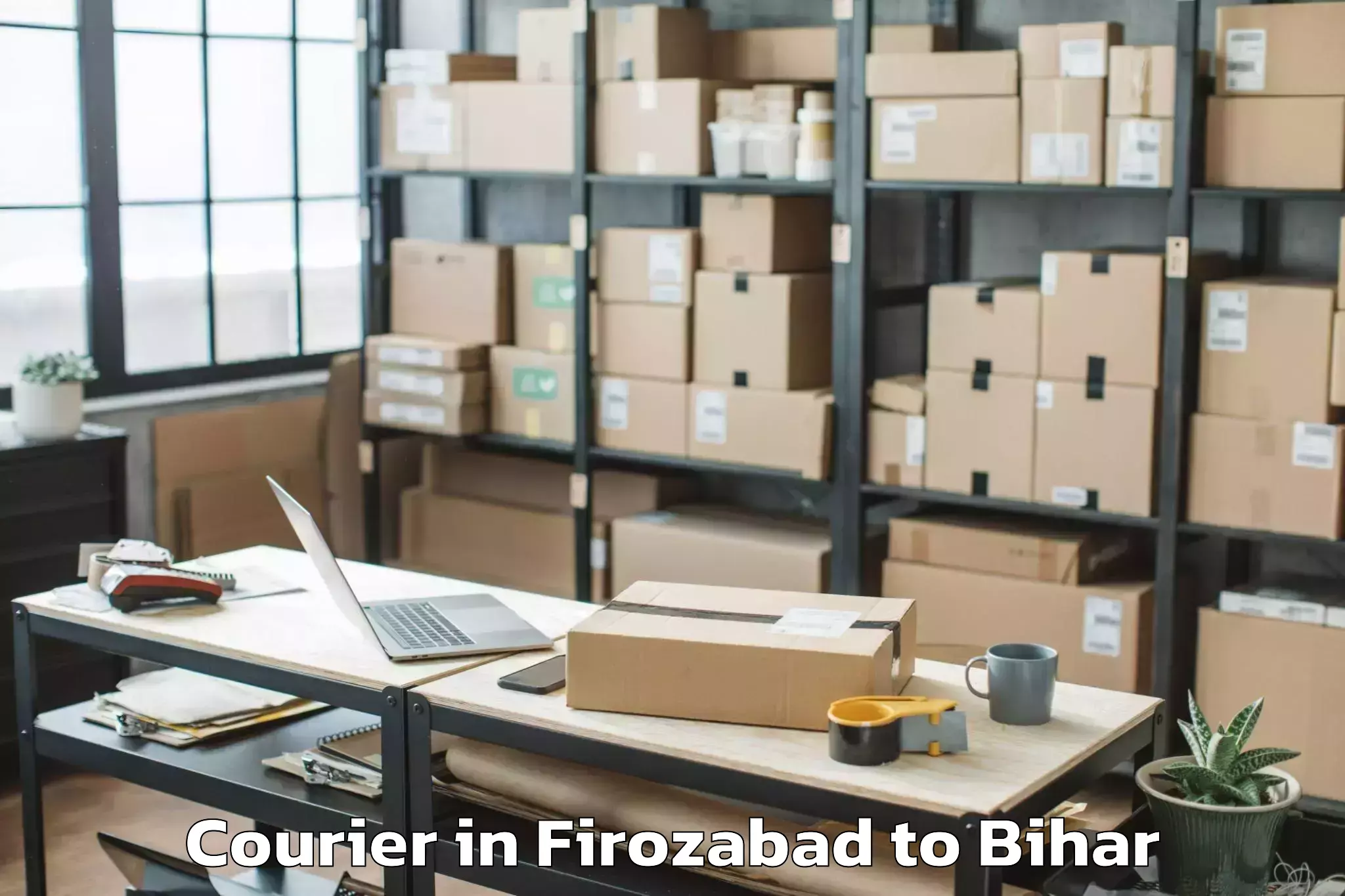 Discover Firozabad to Bikramganj Courier